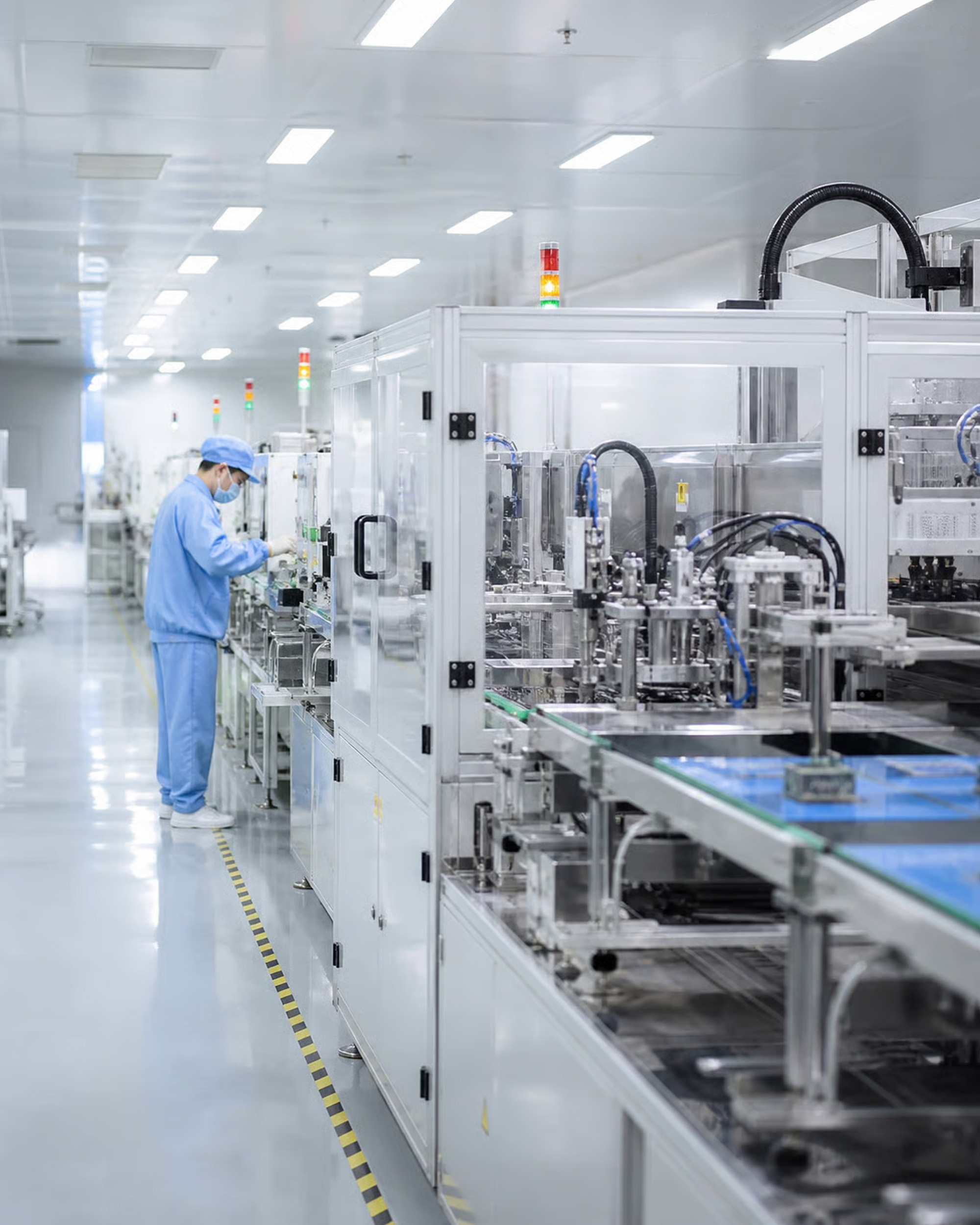 Modern nutrition manufacturing workshop and automated production equipment