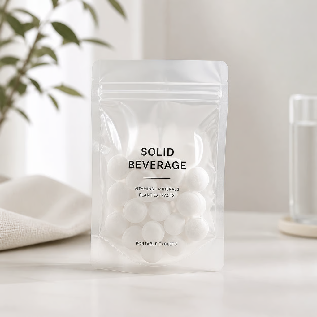 Pouch of portable tablet candy